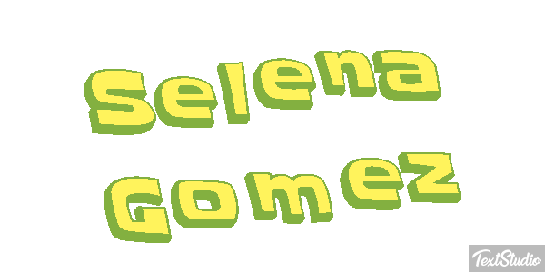Selena Gomez Text effect
