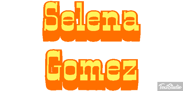 Selena Gomez Text effect