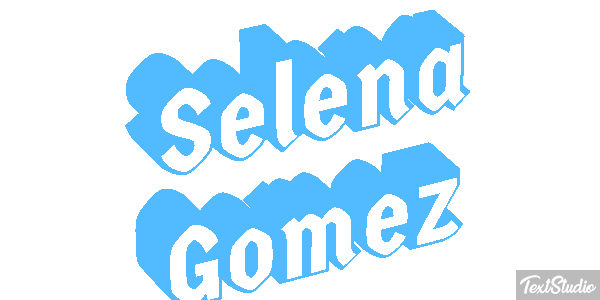 Selena Gomez Text effect