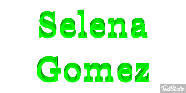 Selena Gomez Text effect