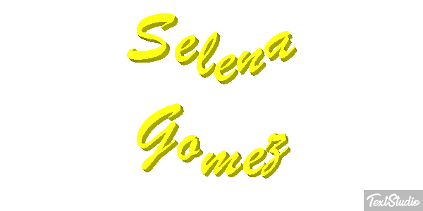 Selena Gomez Text effect