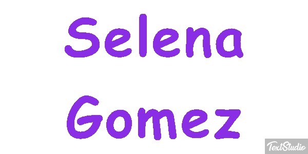 Selena Gomez Text effect