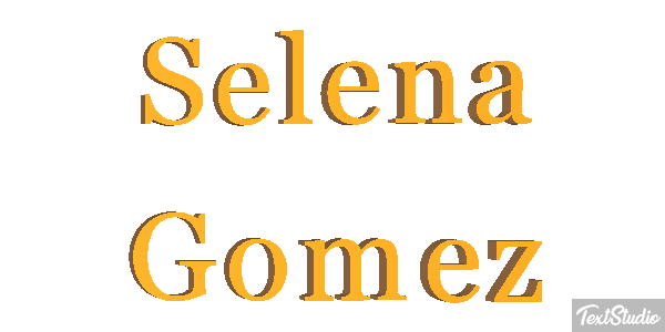 Selena Gomez Text effect