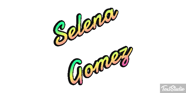 Selena Gomez Text effect
