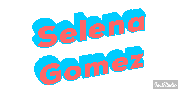Selena Gomez Text effect