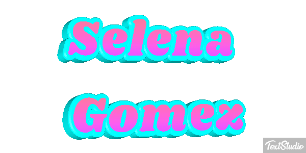 Selena Gomez Text effect