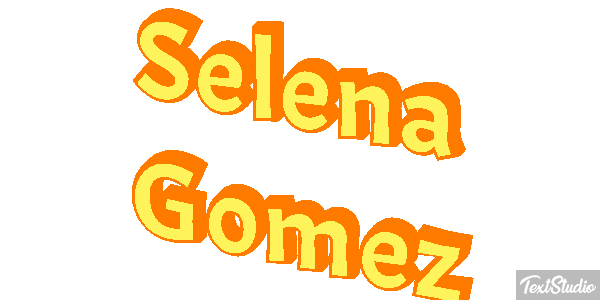 Selena Gomez Text effect