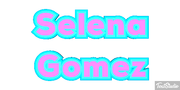 Selena Gomez Text effect