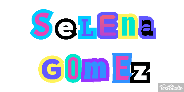 Selena Gomez Text effect