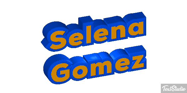 Selena Gomez Text effect