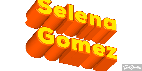 Selena Gomez Text effect