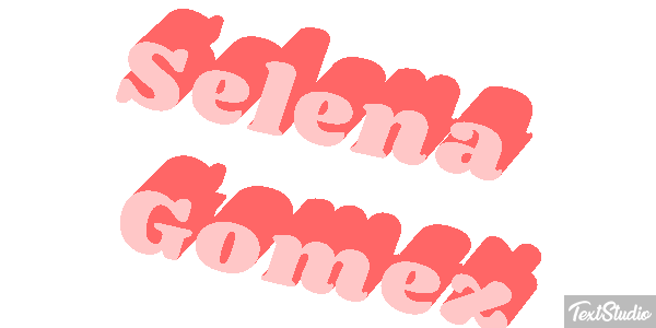 Selena Gomez Text effect