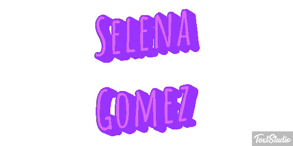 Selena Gomez Text effect