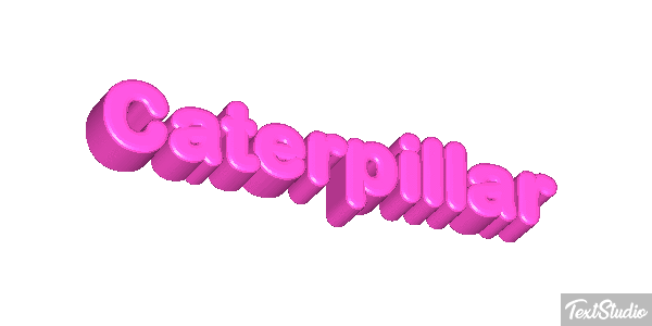 Caterpillar Texteffekt