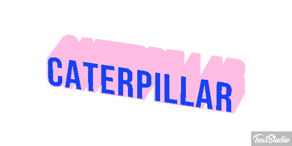 Caterpillar Texteffekt