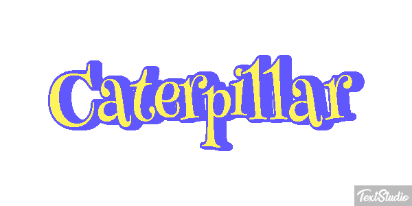 Caterpillar Texteffekt