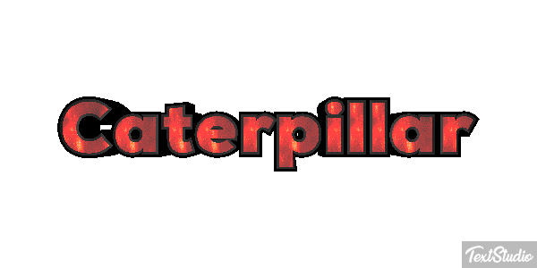 Caterpillar Texteffekt