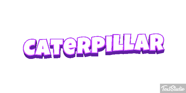 Caterpillar Texteffekt