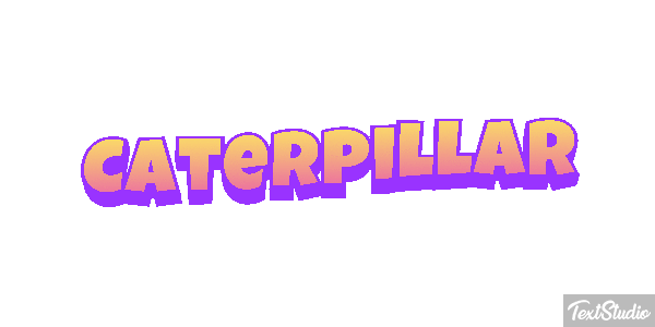 Caterpillar Texteffekt