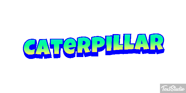 Caterpillar Texteffekt