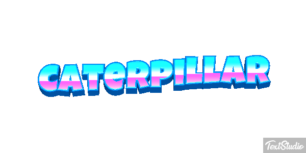 Caterpillar Texteffekt