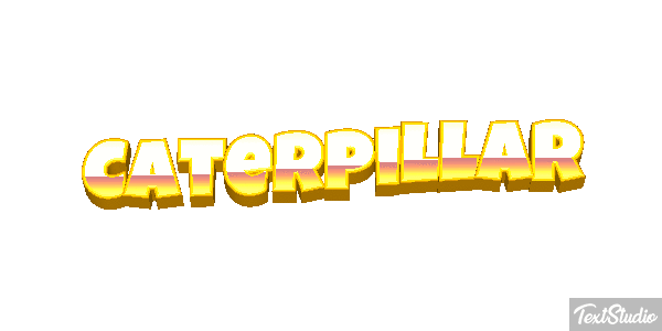 Caterpillar Texteffekt