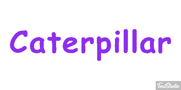Caterpillar Texteffekt