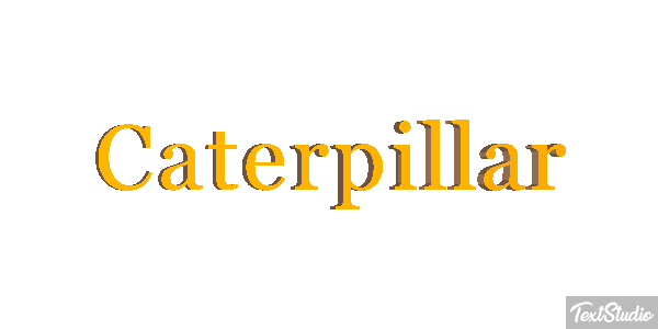 Caterpillar Texteffekt