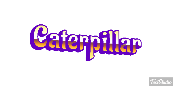 Caterpillar Texteffekt