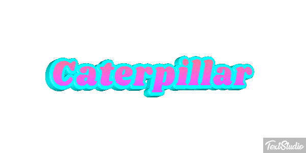 Caterpillar Texteffekt