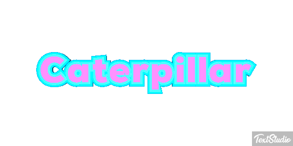 Caterpillar Texteffekt