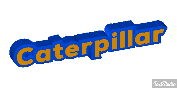 Caterpillar Texteffekt