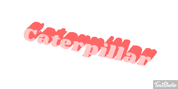 Caterpillar Texteffekt