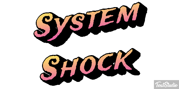 System Shock Efekt tekstowy