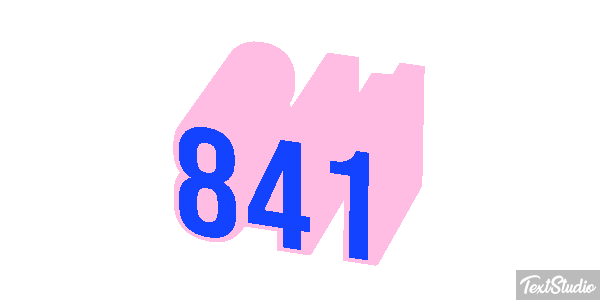 841 Efekt tekstowy
