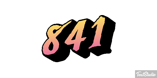 841 Efekt tekstowy