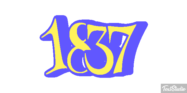 1837 Text effect