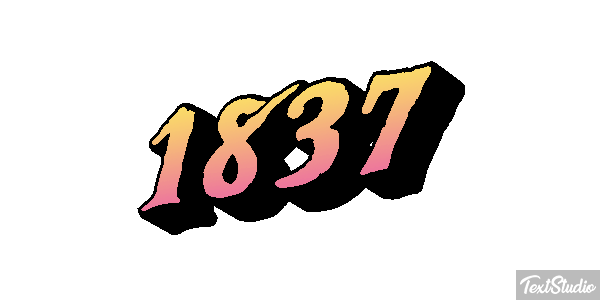 1837 Text effect