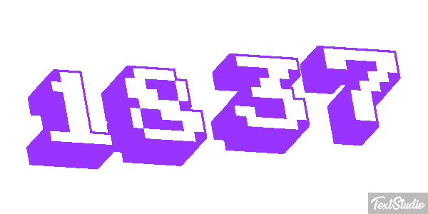1837 Text effect