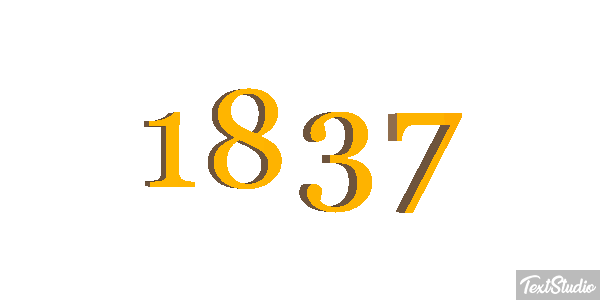 1837 Text effect