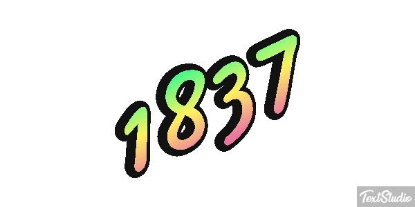1837 Text effect