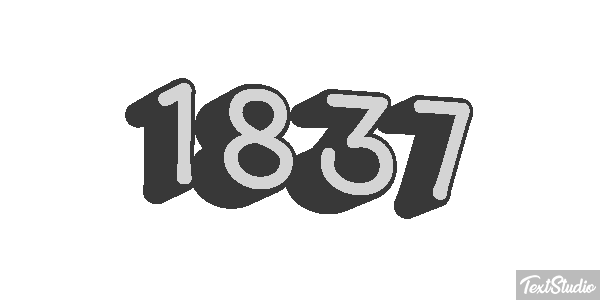 1837 Text effect