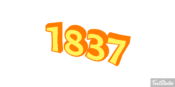 1837 Text effect