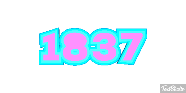 1837 Text effect