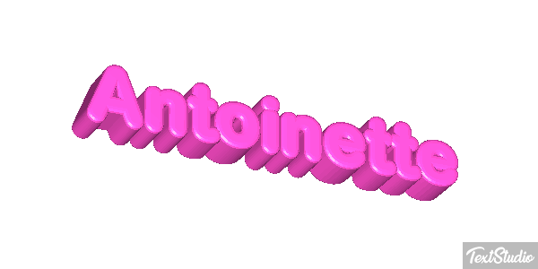 Antoinette Efecto de texto