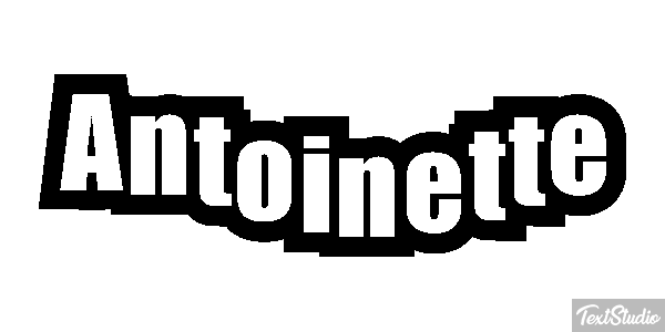 Antoinette Efecto de texto