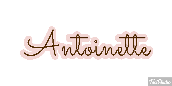 Antoinette Efecto de texto