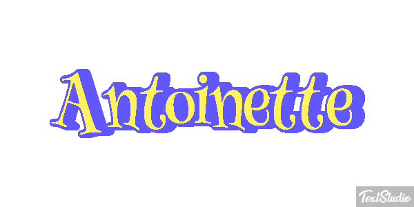 Antoinette Efecto de texto