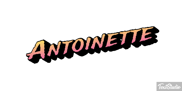 Antoinette Efecto de texto