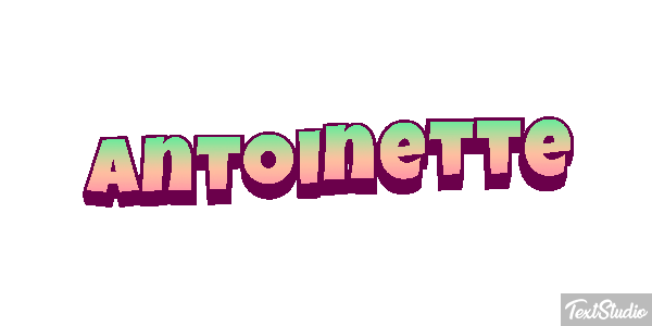 Antoinette Efecto de texto
